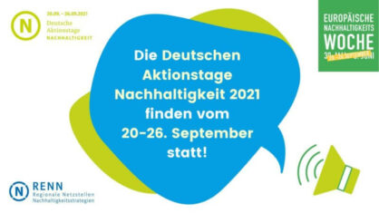Deutsche Aktionstage Nachhaltigkeit: Platz für Ihre Ideen