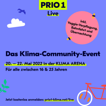 Prio1 live - das Klima-Community Event