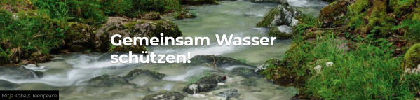 Greenpeace gemeinsam Wasser schützen 2026